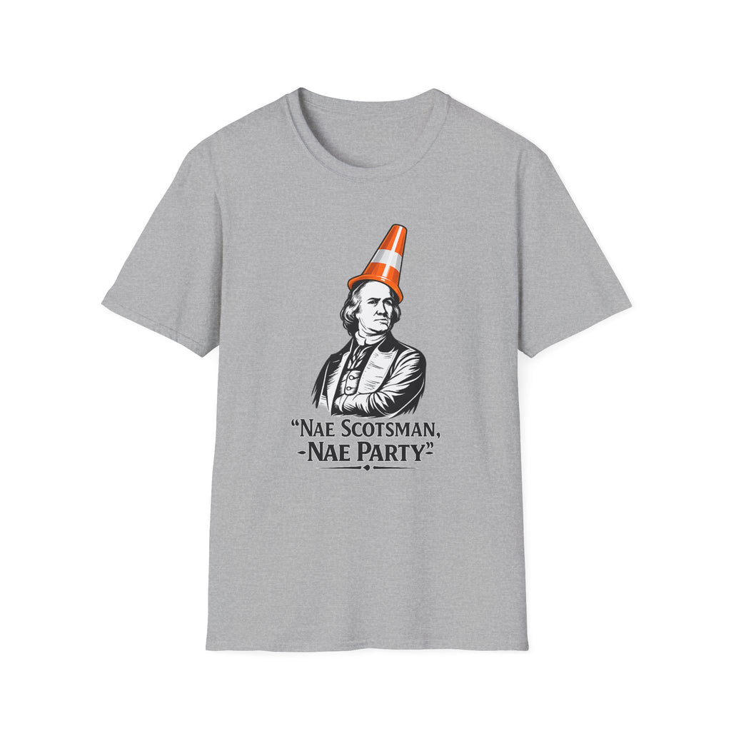 Nae Scotsman, Nae Party – Samual Adams Cone T-Shirt