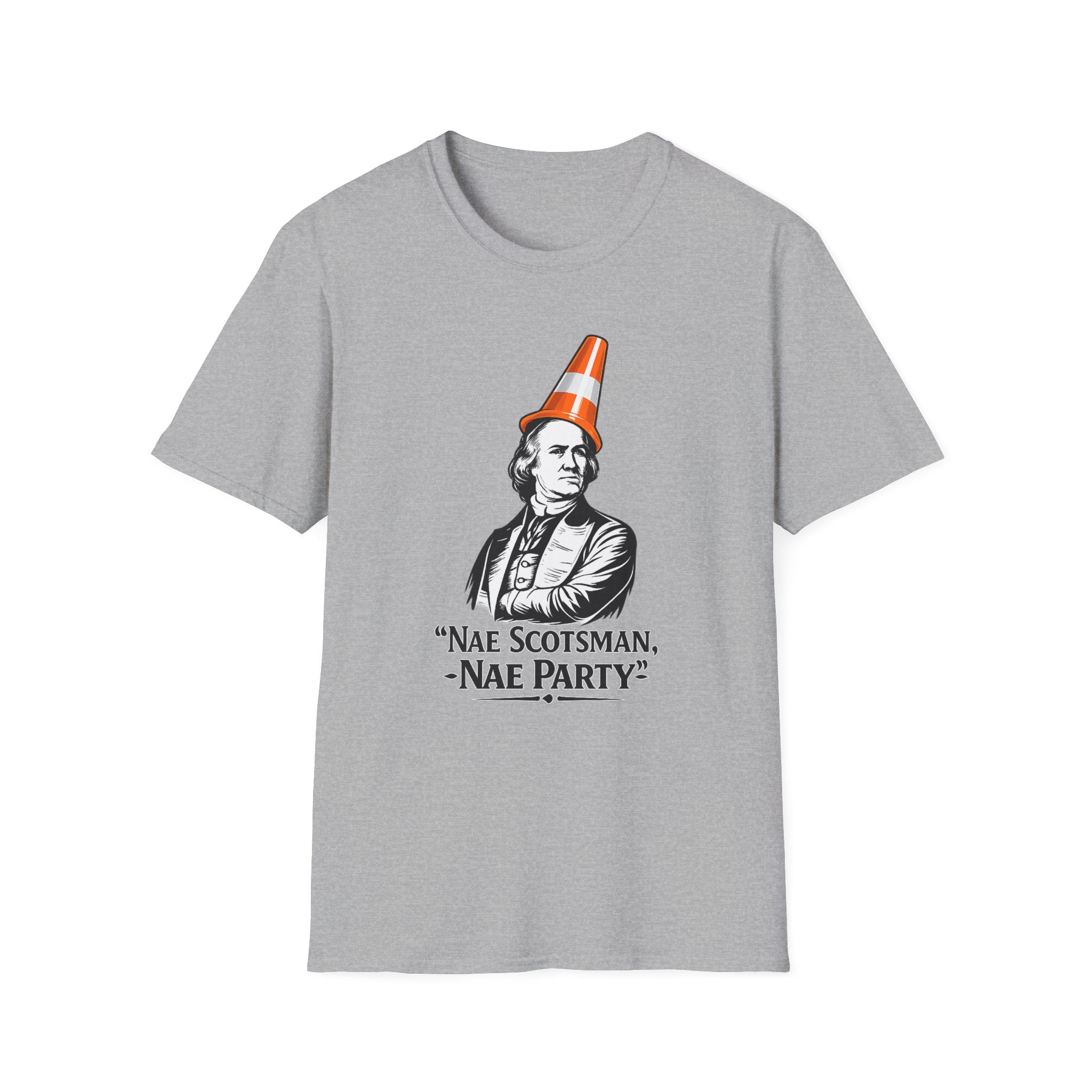 Nae Scotsman, Nae Party – Samual Adams Cone T-Shirt
