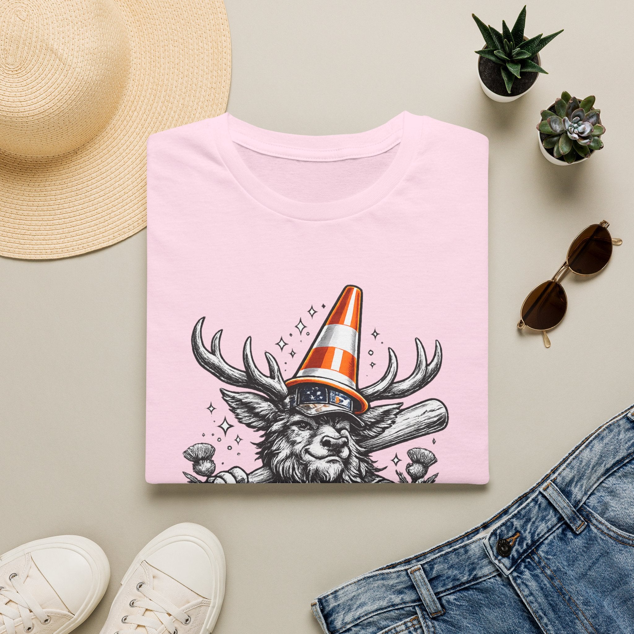 Nae Scotland, Nae Party – Highland Stag Slugger T-Shirt
