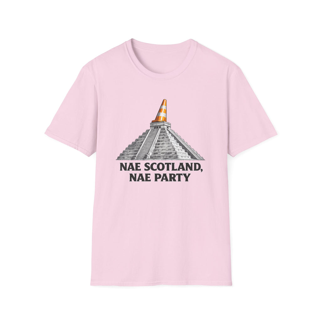 Nae Scotland, Nae Party – Chichén Itzá Cone T-Shirt