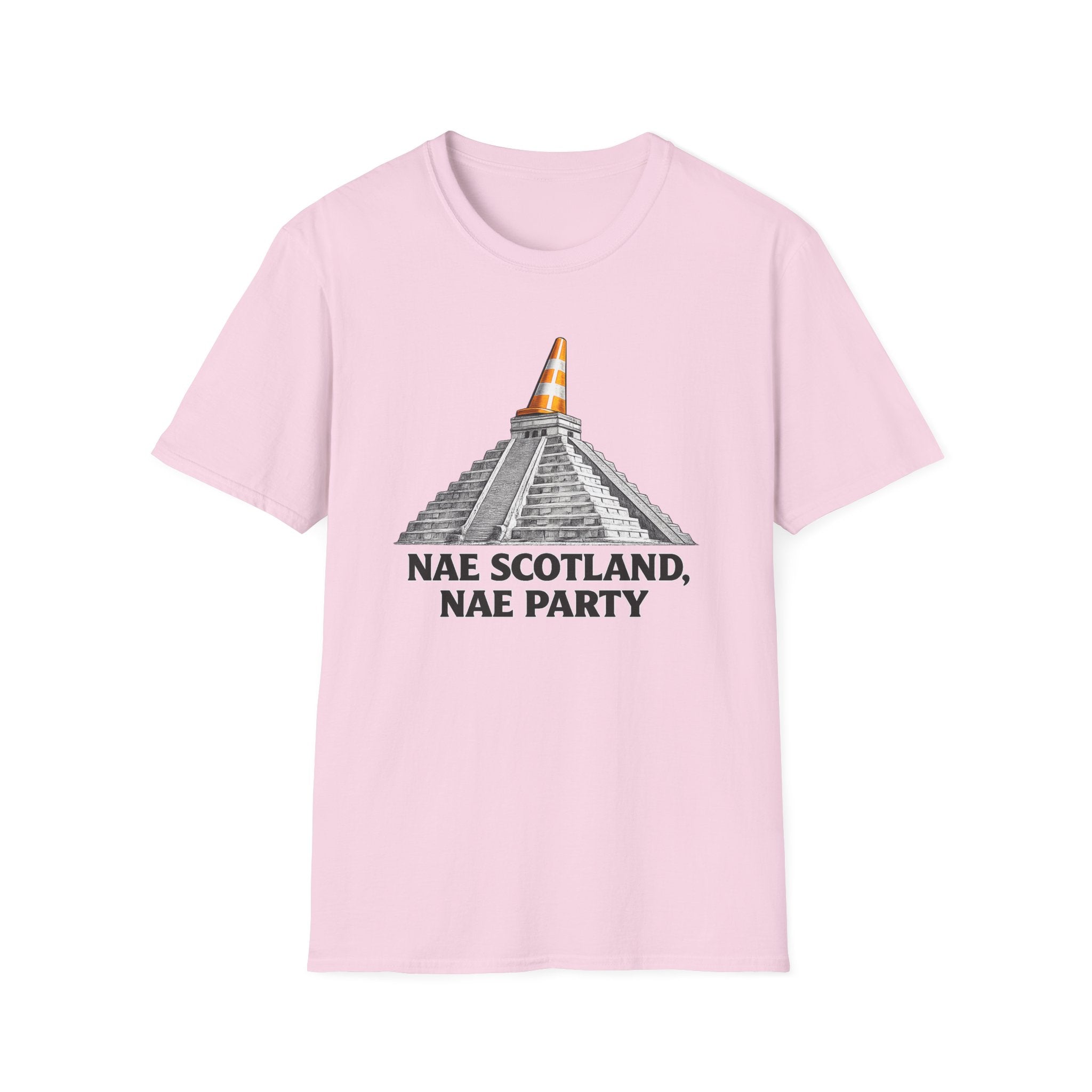 Nae Scotland, Nae Party – Chichén Itzá Cone T-Shirt