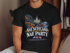 Nae Scotland Nae Party New Orleans Edition shirt with jazz musicians and New Orleans landmarks.