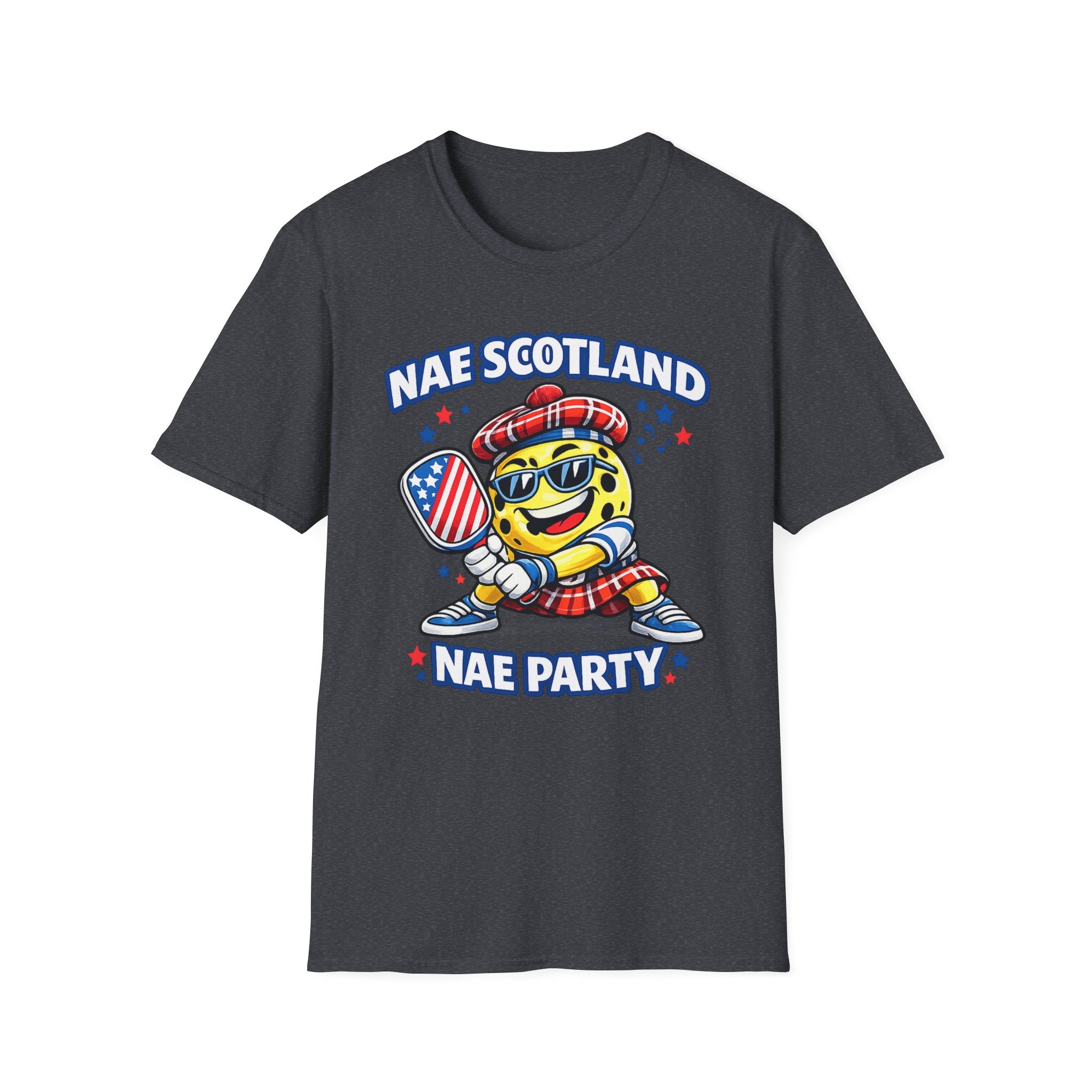 Copy of Nae Scotland, Nae Party – Tartan Pickleball Ace T-Shirt