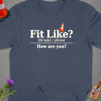 T-shirt with "Fit Like? How are you?" text and Scottish and USA flag luggage tag.