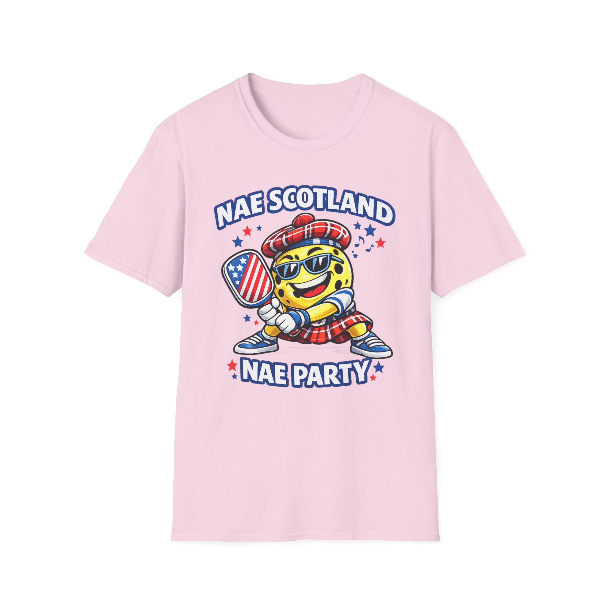 Copy of Nae Scotland, Nae Party – Tartan Pickleball Ace T-Shirt