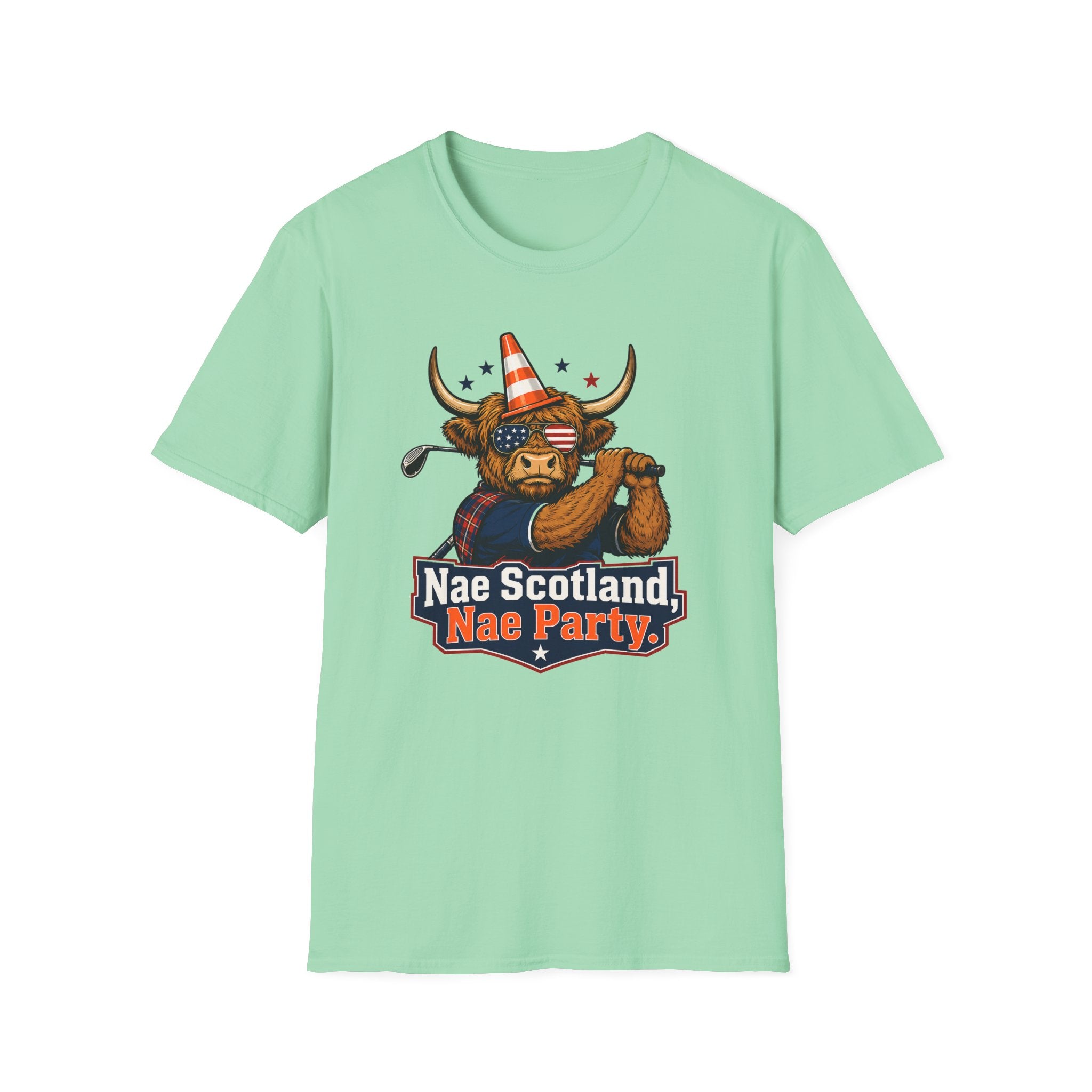 Highland Cow Golfer T-Shirt