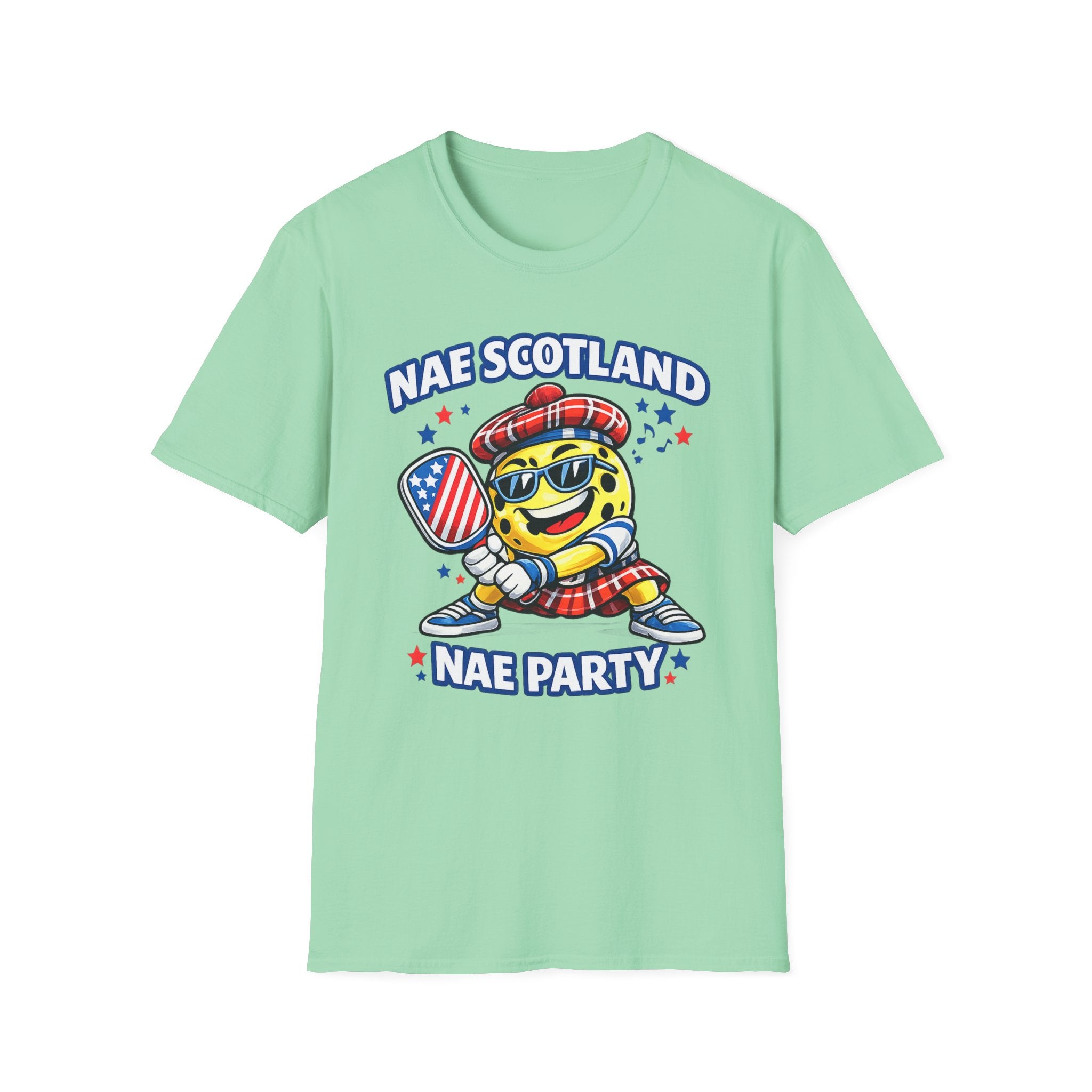 Copy of Nae Scotland, Nae Party – Tartan Pickleball Ace T-Shirt