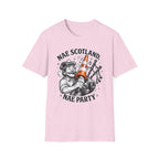 Nae Scotland, Nae Party – Scottish Bagpiper Cone T-Shirt