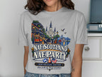 T-shirt with New Orleans scene, "Nae Scotland Nae Party" and "New Orleans Edition".