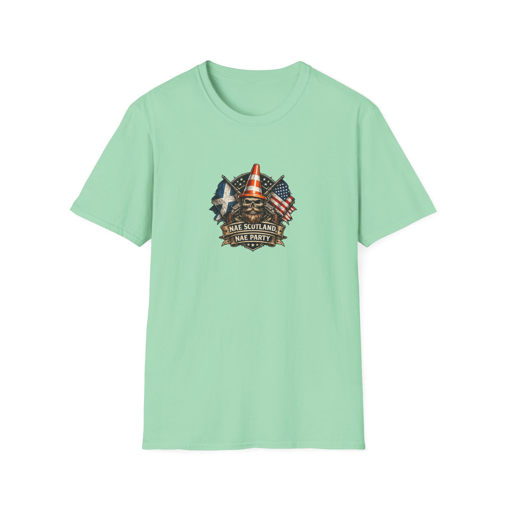 Copy of Nae Scotland, Nae Party – Scottish-American Cone Skull T-Shirt