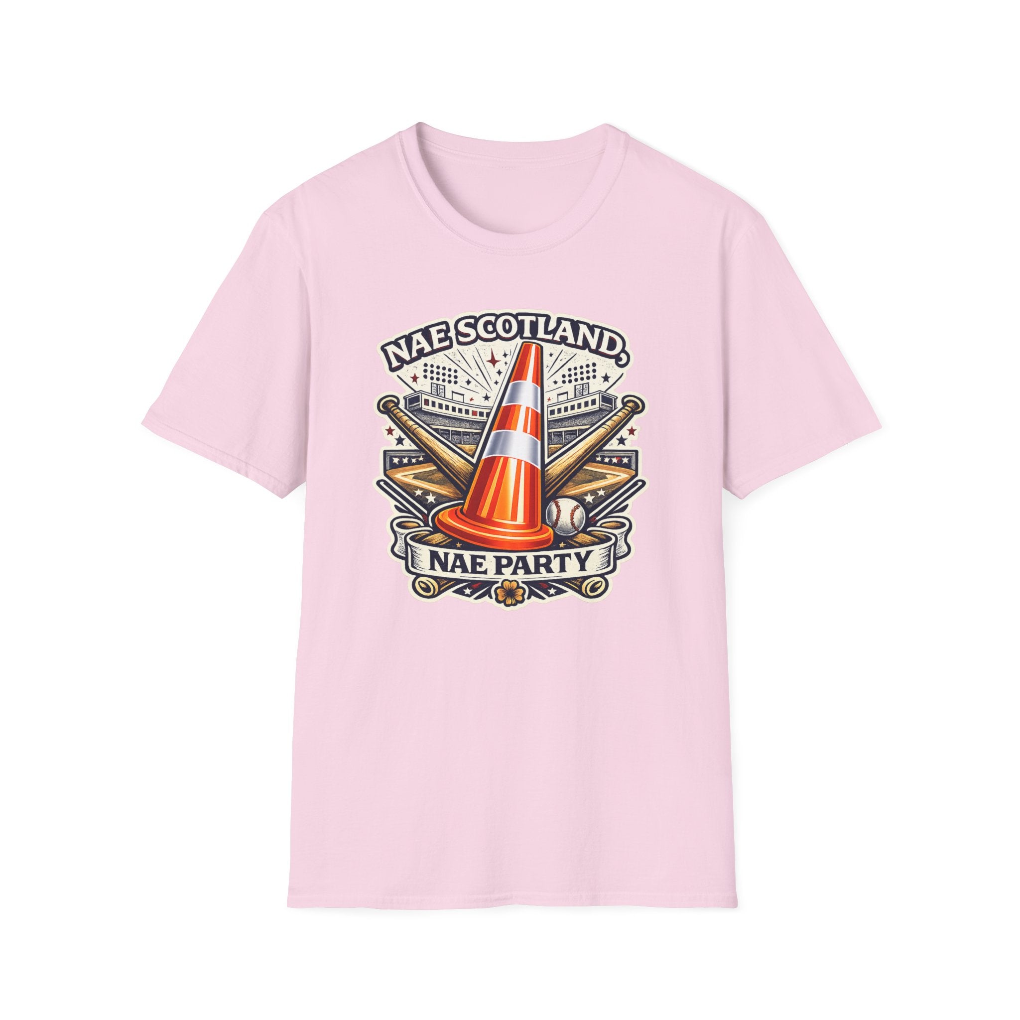 Nae Scotland, Nae Party – Baseball Stadium Cone T-Shirt
