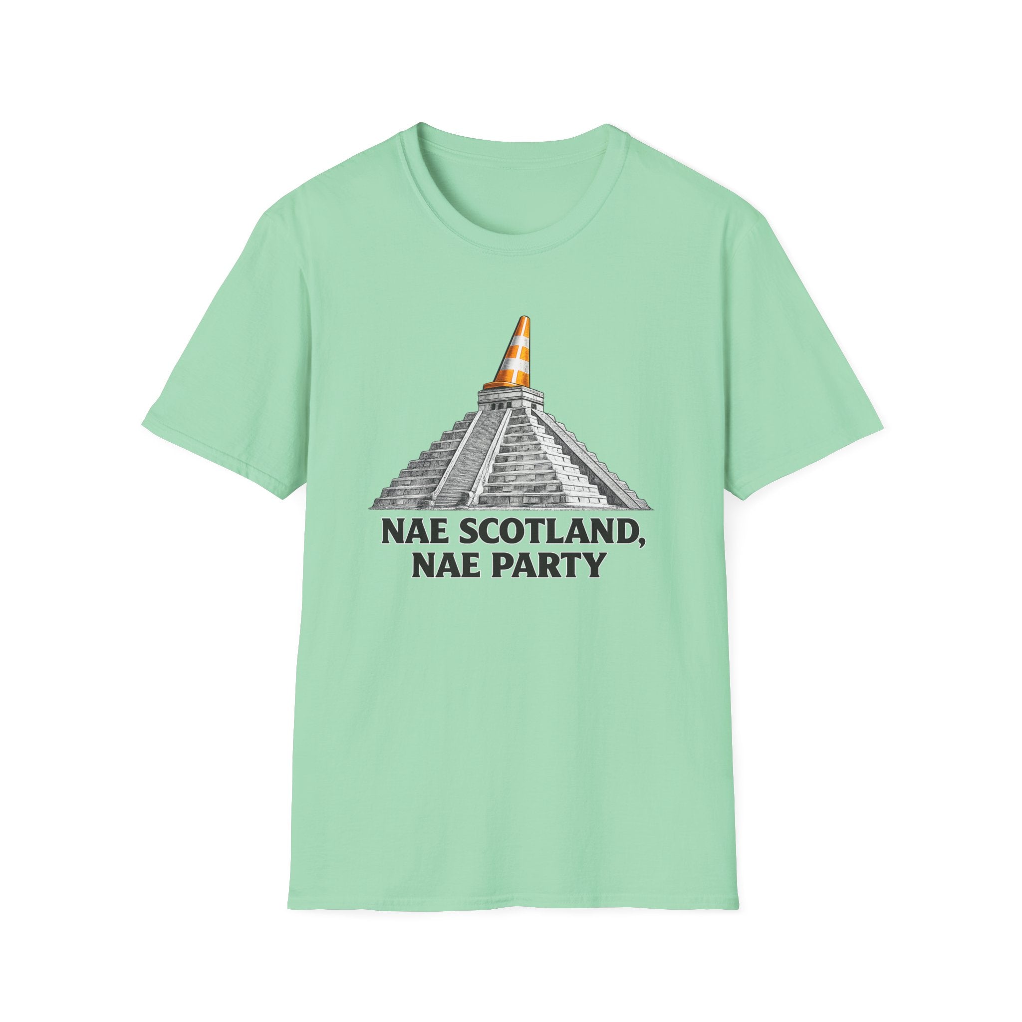 Nae Scotland, Nae Party – Chichén Itzá Cone T-Shirt