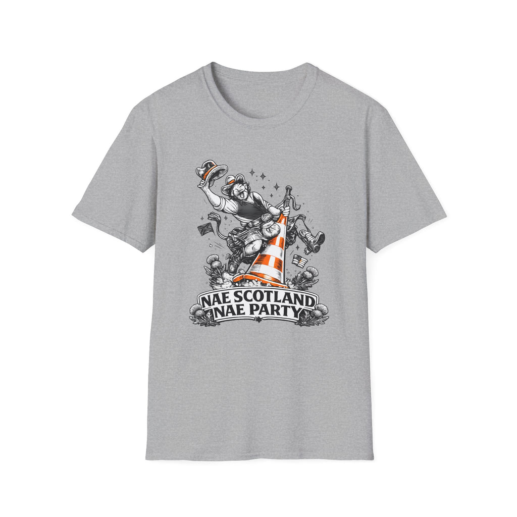 Nae Scotland, Nae Party – Scottish Cowboy Cone T-Shirt