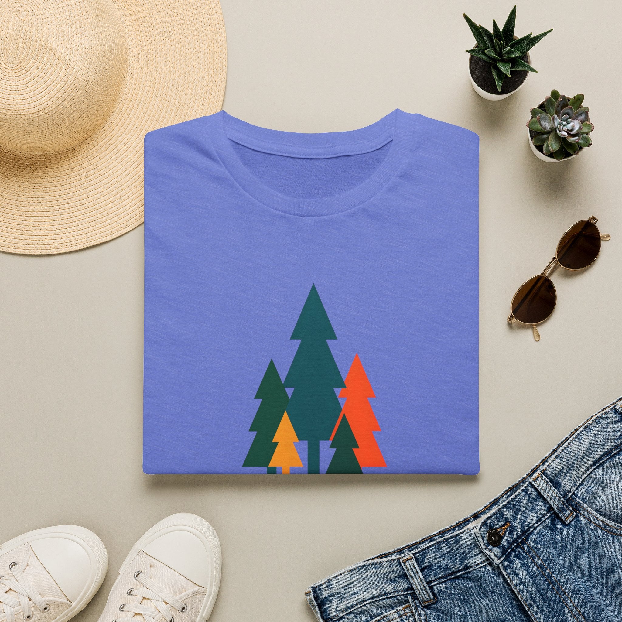 Colorful pine trees T-Shirt