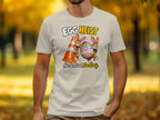 "Egg Heist" graphic with two bunnies holding a traffic cone and a colorful egg, with text "Nae Scotland, Nae Party".
