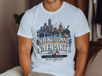 White t-shirt with "Nae Scotland Nae Party" Austin Edition design.