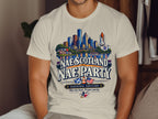 Houston skyline graphic with "Nae Scotland Nae Party" and "Houston Edition" text.
