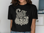 Black t-shirt with a Bengal cat graphic and text "BENGAL PLAY MODE".